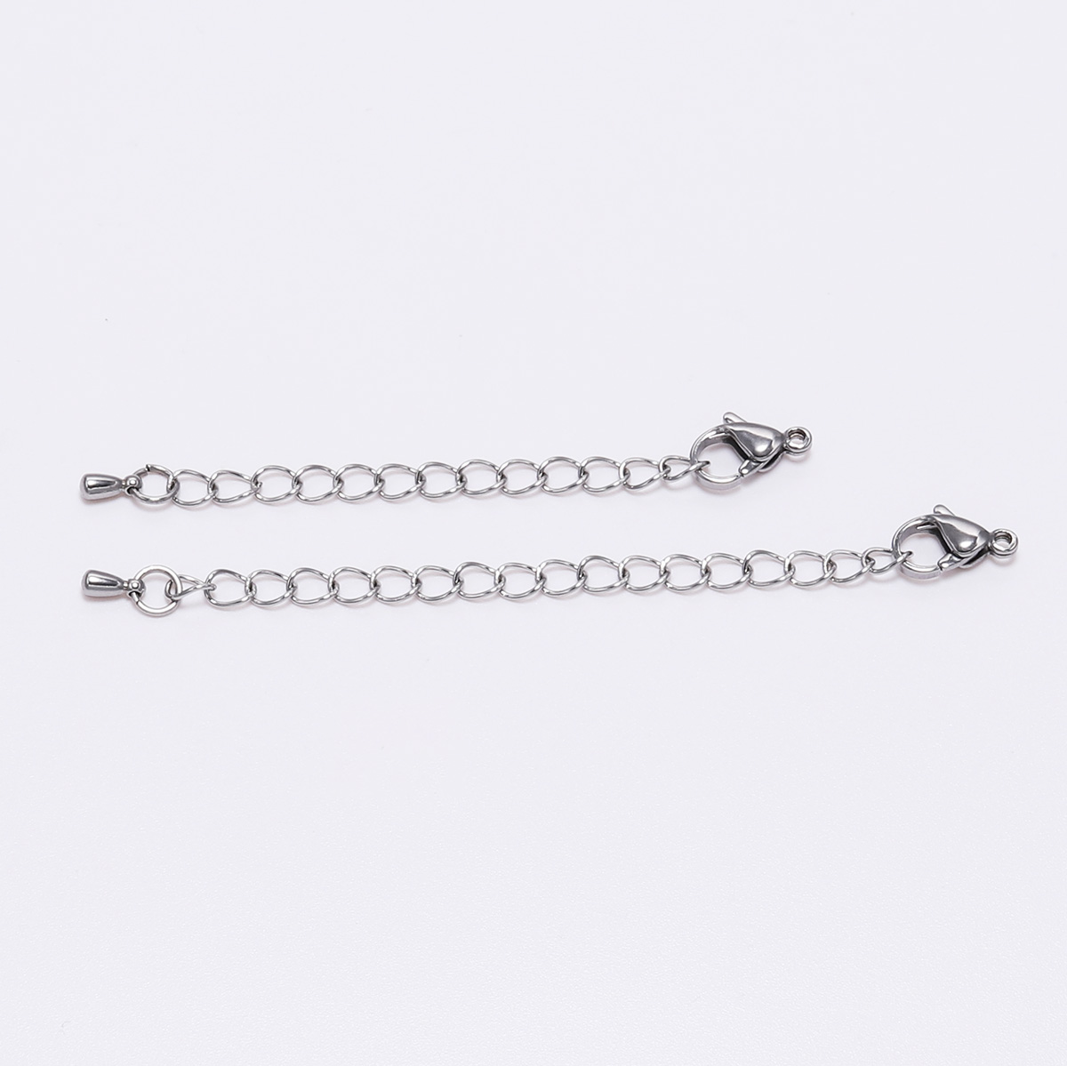 10 Stks/partij Rvs Uitbreiding Tail Chain Karabijnsluiting Diy Armband Ketting Extender Kettingen Voor Sieraden Maken Bevindingen