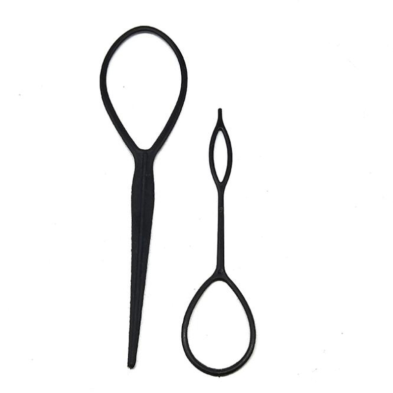 Salon 2-4pcs/set Women Girls Ponytail Creator Plastic Loop Pony Tail Clip Hair Braid Accessories Maker hair Styling Tool: A1