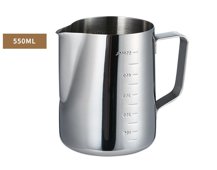 350/550/900ml stainless steel needle-nosed garland coffee cup, thick stainless steel coffee cup with scaleاسحب الكوب: 550ml with scale