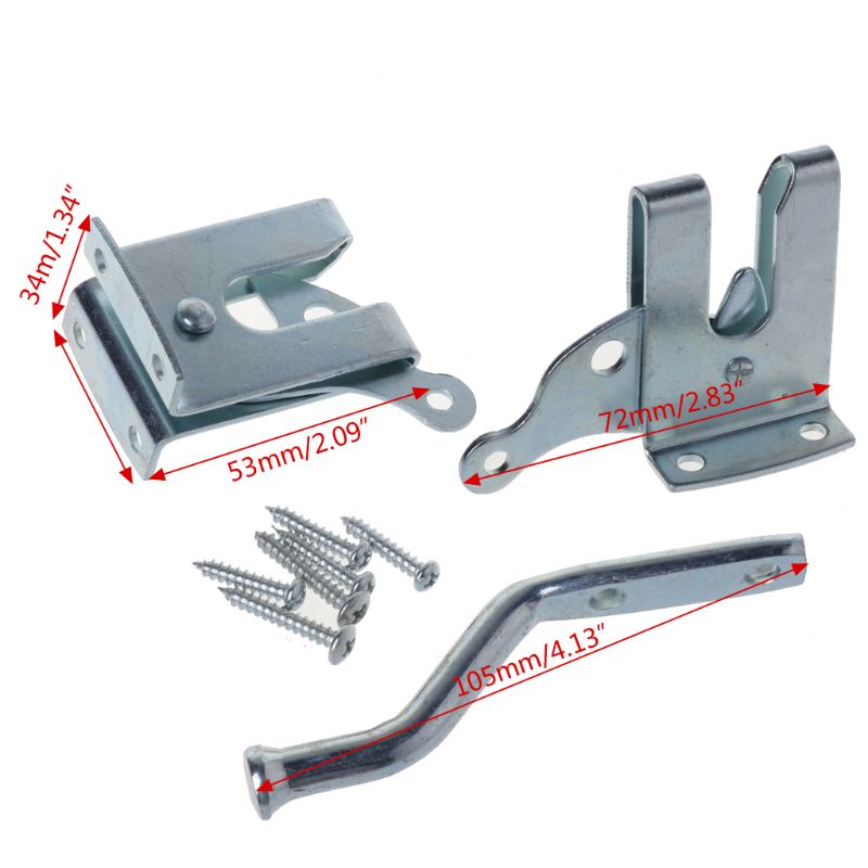 Electroplated Steel Auto Door Bolt Lock Hasp Latch for Garden Fence Pasture Farm 87HB