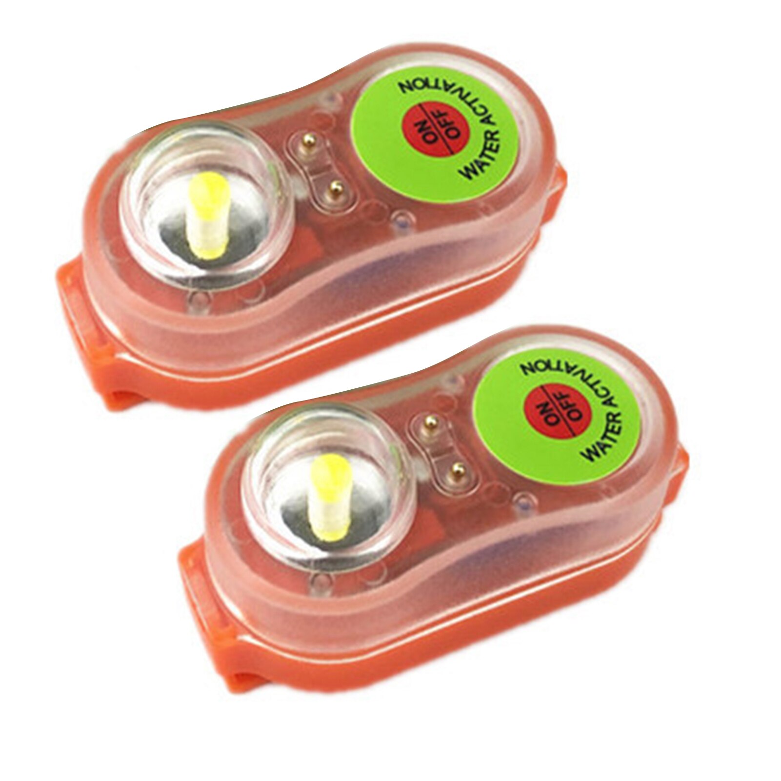 2 Stuks Surfen Reddingsvest Licht Led Lithium Zwemvest Licht Marine Positie Indicator Licht Kano Kajak Self-Verlichting fabulous