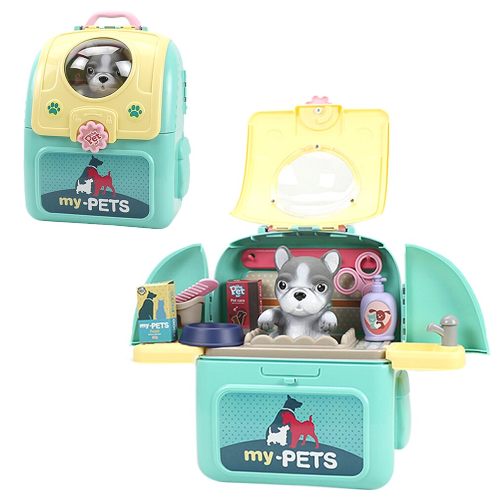 Jouets animaux de compagnie dessin animé chien chat, ensemble de jeu vétérinaire réaliste, Kit de soins pour chiens et chats #20: Dog