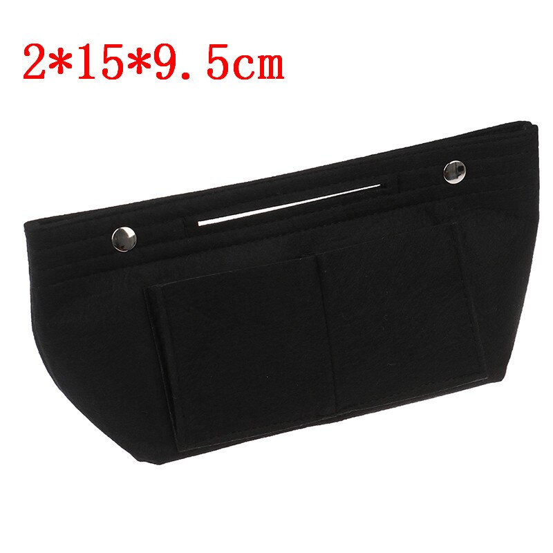 Neceser de lujo con cadena para maquillaje, bolsa organizadora con anillo D, 19, 26: BK