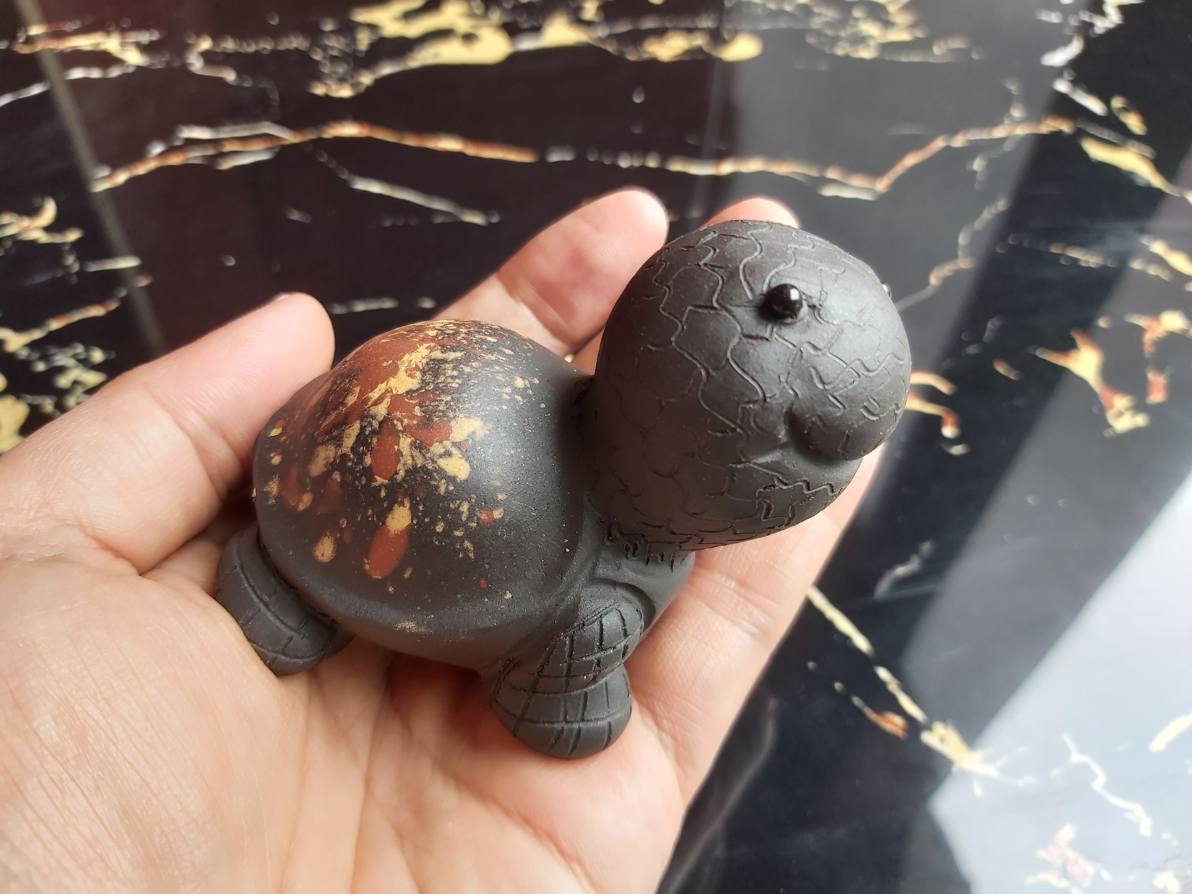 Cute tortoise shell decoration carved carving statues Toy tea pet turtle status sculpture Meditation lovely