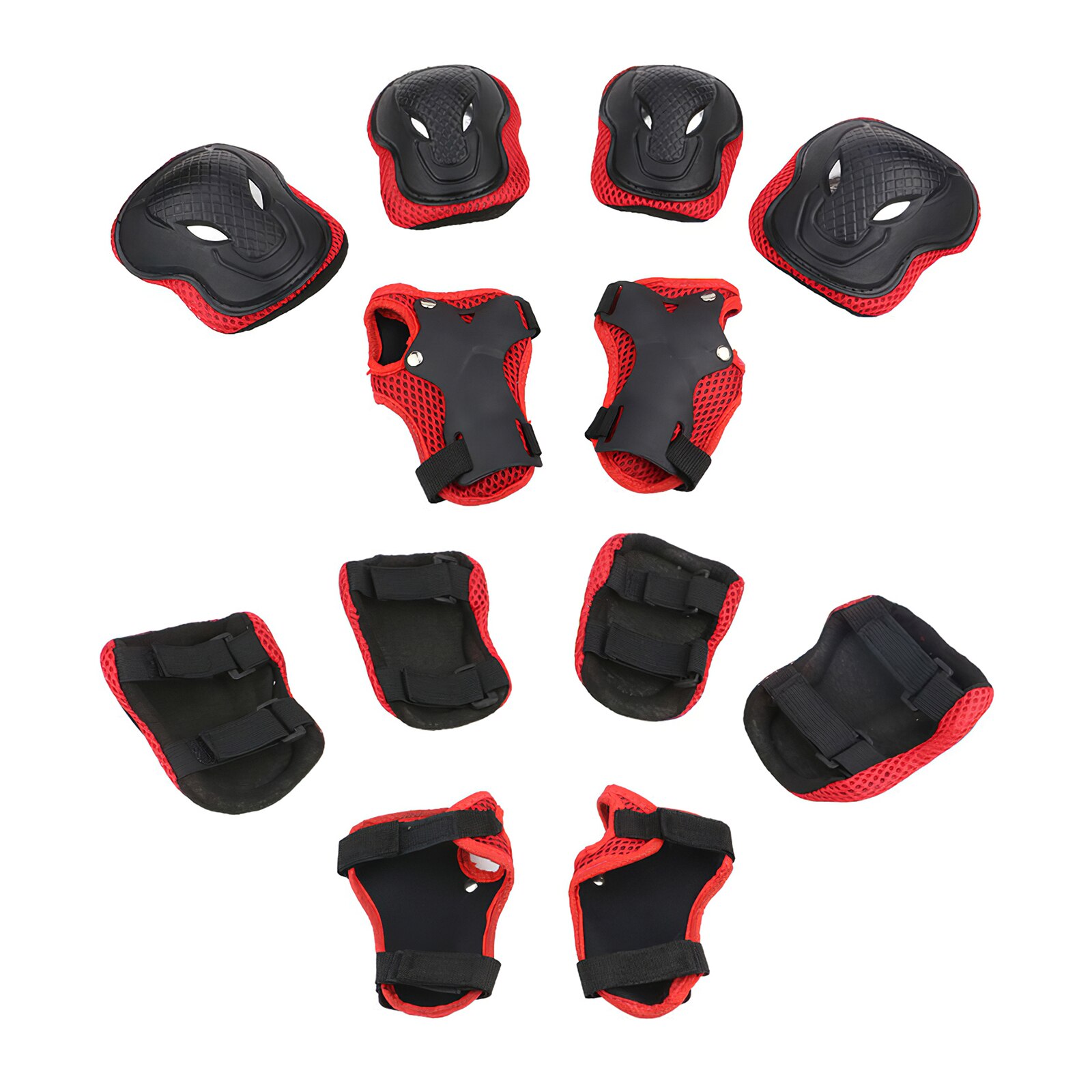 7 Stks/set Kids Jongen Meisje Veiligheid Helm Knie Elleboog Pad Sets Kinderen Fietsen Skate Fiets Helm Bescherming Veiligheid Bescherming Gear