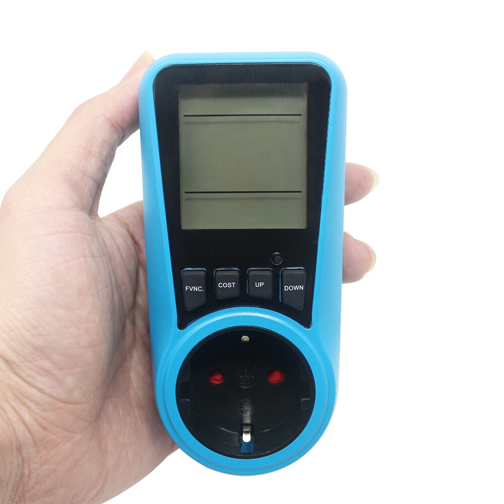 KETOTEK AC 230V 50Hz Energie Meter EU/UNS/FR Stecker Steckdose Digital Wattmeter Watt Energie Monitor zeit EU Buchse Analysator