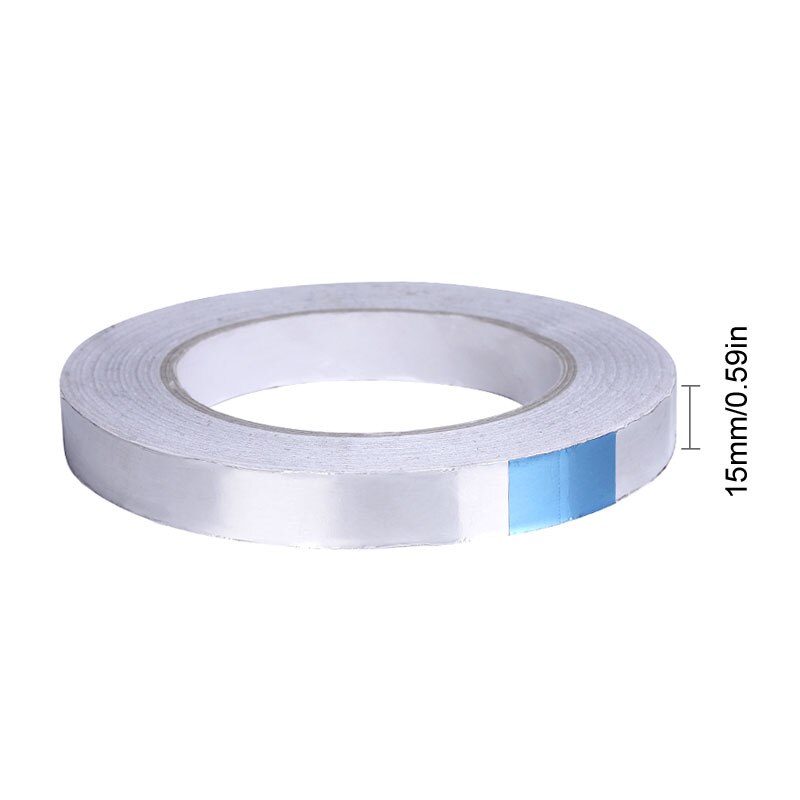 40m Aluminium Foil Tape BGA Heat-resistant Foil Tape High Temperature Resistant Foil Adhesive Tape: Red, Silver Tone