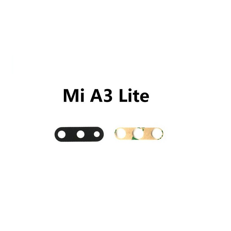 2Pcs/Lot,Rear Back Camera Glass Lens Cover For Xiaomi Mi A3 With Sticker Adhesive For Xiaomi Mi A1 A2 Lite Replacement Parts: Mi A3 Lite