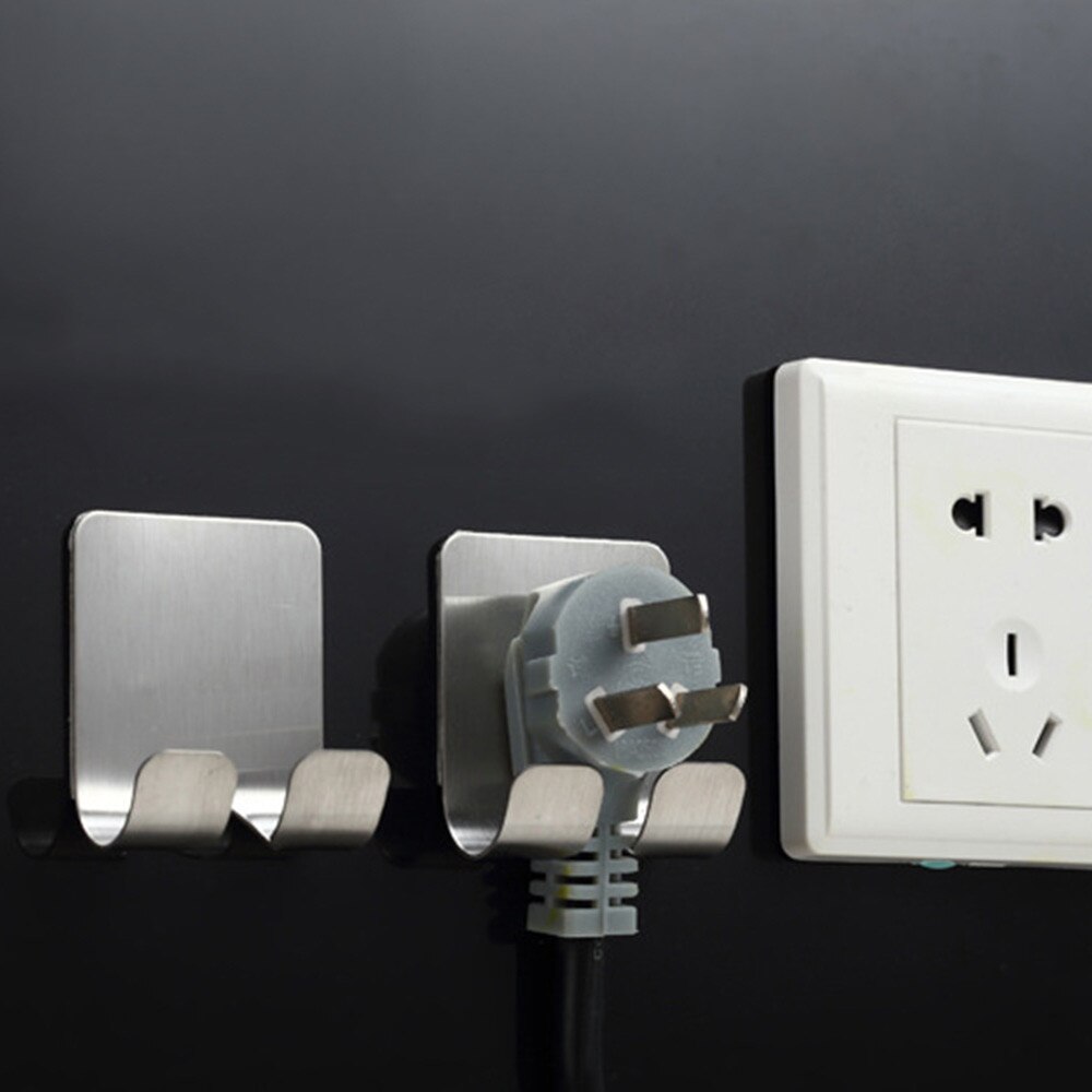 25 # Rvs Haak Opslag Muur Deur Mobiele Telefoon Houder Voor Muur Haak Ophangbeugel Huishoudelijke Voor De Meeste Telefoon