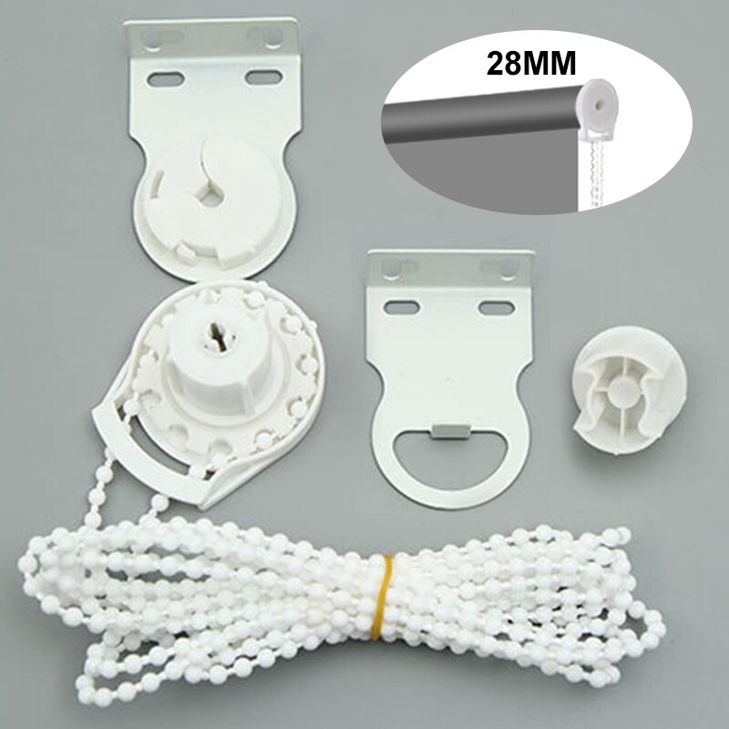 28mm Roller Blind Fitting Repair Kit Replacement Complete Brackets Bead Chain Roller Blind Window Treatments Tool Accessories