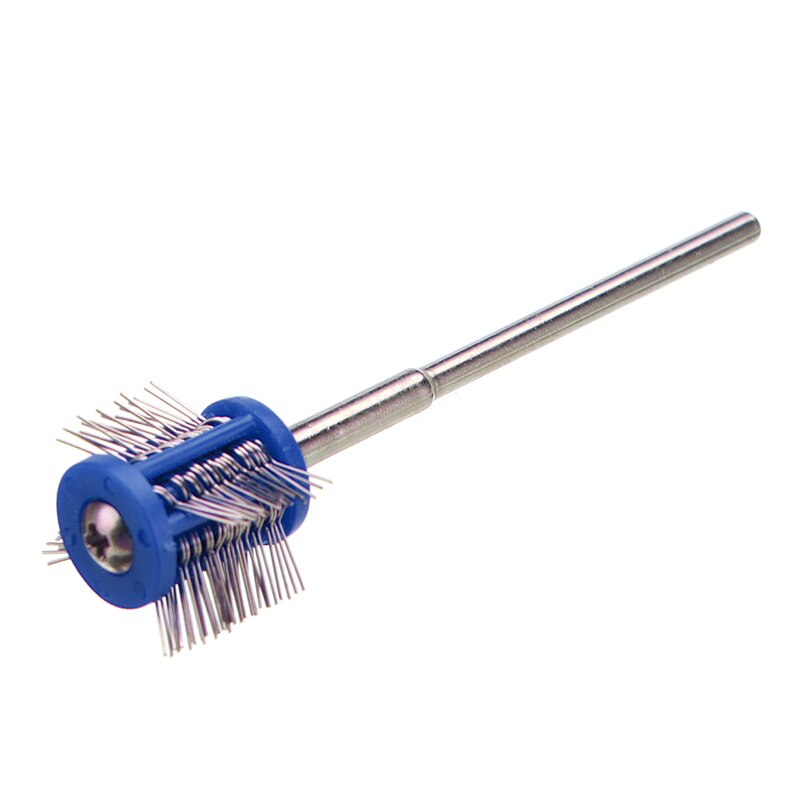 Pro Texturning Brushes Polishing Grit Mounted Matt Wire Brush Jewelry Brush With Handle DIY Jewelry Making Tools: Blue
