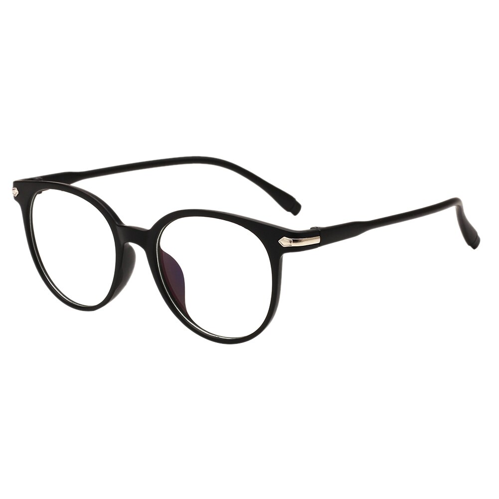 Plain Glasses Transparent Round Glasses Spectacle Frame Women Eyeglass Frame Point Zero Vintage Plain Glasses Clear Lens