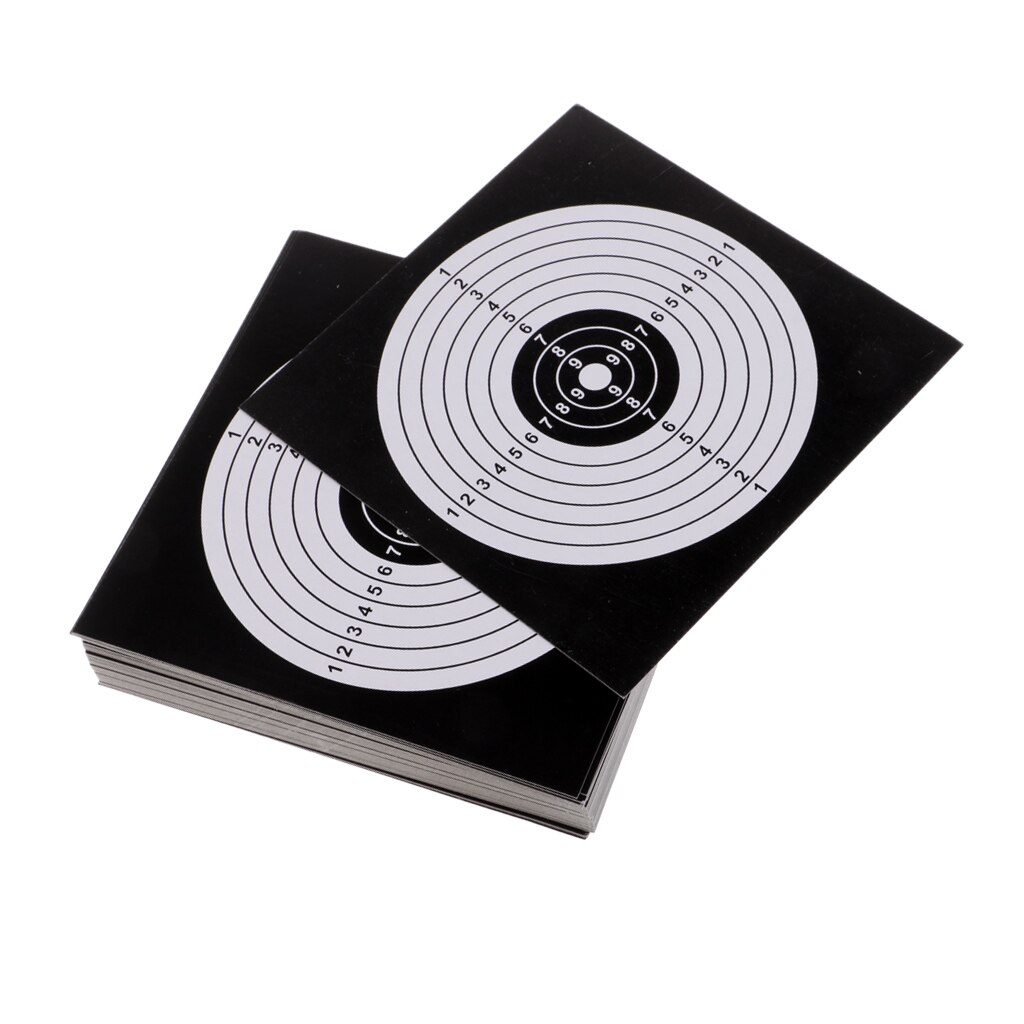100x Adhesive Reactive Paper Targets for Practice