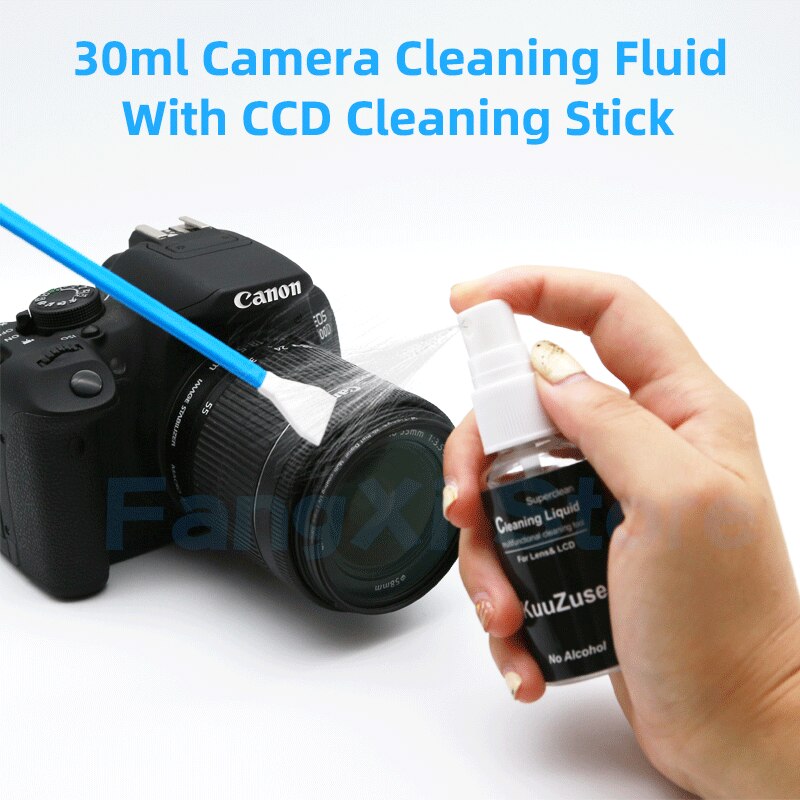 Vacuum Wrapped Microfiber Cleaning Cloths Cleaning Swab Cleaning liquid Water for Camera Lens Glasses Phones LCD Screens DSLR
