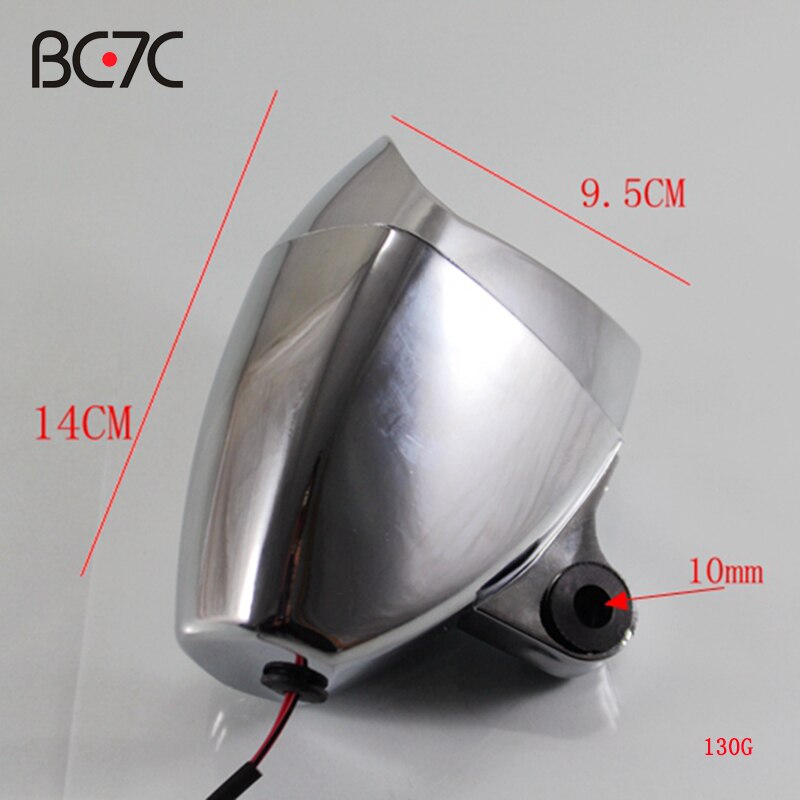 Motorcycle Retro Led Small Fog Headlight Modified Triangle Spotlight For Harley Honda Suzuki