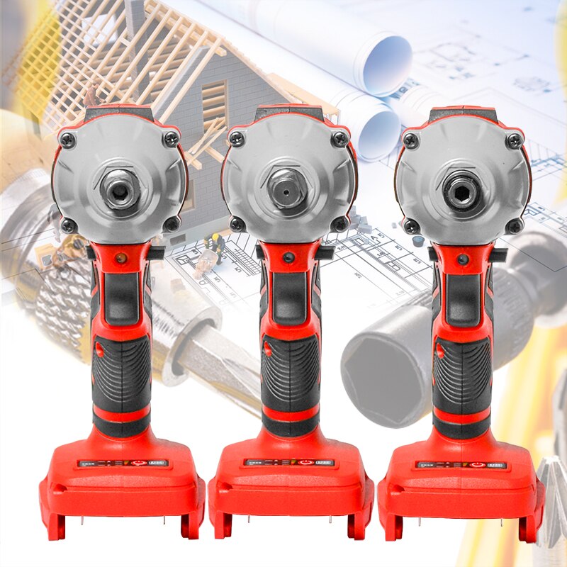 Cordless Brushless Electric Wrench Impact Wrench Socket Wrench Li-ion Battery Hand Drill Installation