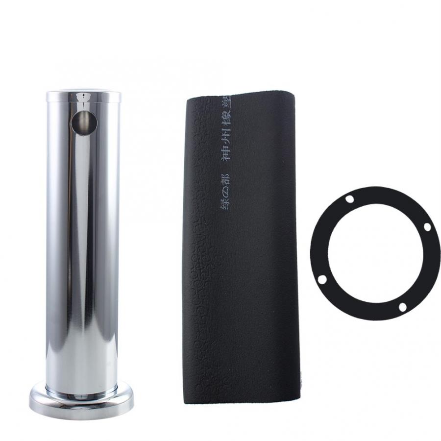 Hign 3" Stainless Steel Adjustable Draft Beer Kegerator Tower Beer Dispenser Tool Beer Column Bar Accessories: 1