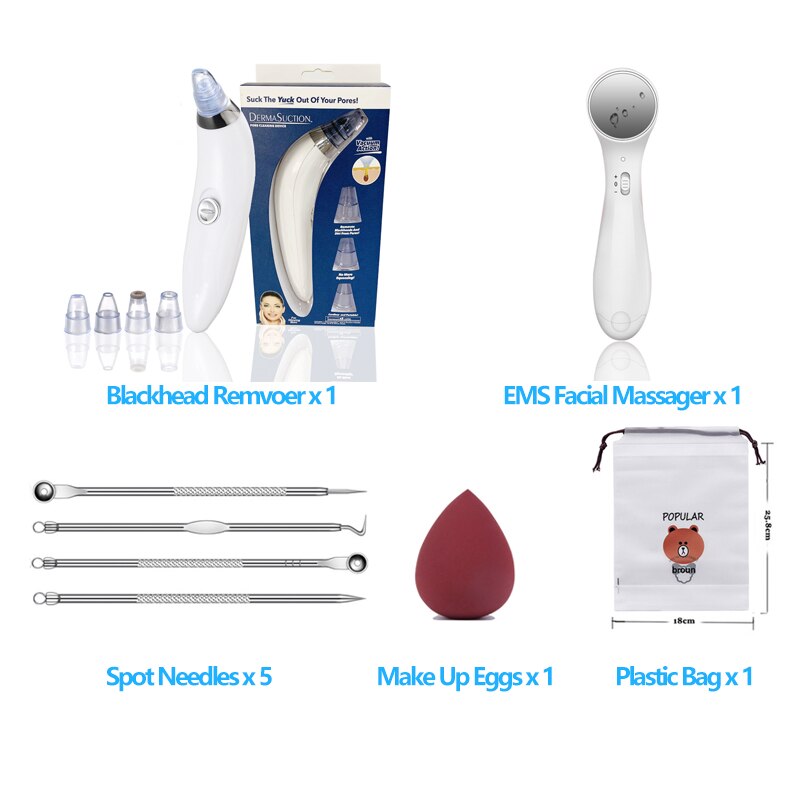 Blackhead Remover Facial Deep Cleansing Vacuum Acne Pore Cleaner pimple remover tools Removal Suction Facial Skin Care Machine