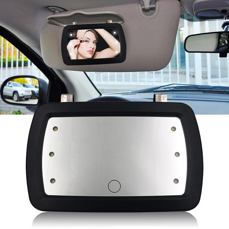 Interruptor táctil LED Universal para coche, espejo de maquillaje, parasol, espejo Interior transparente