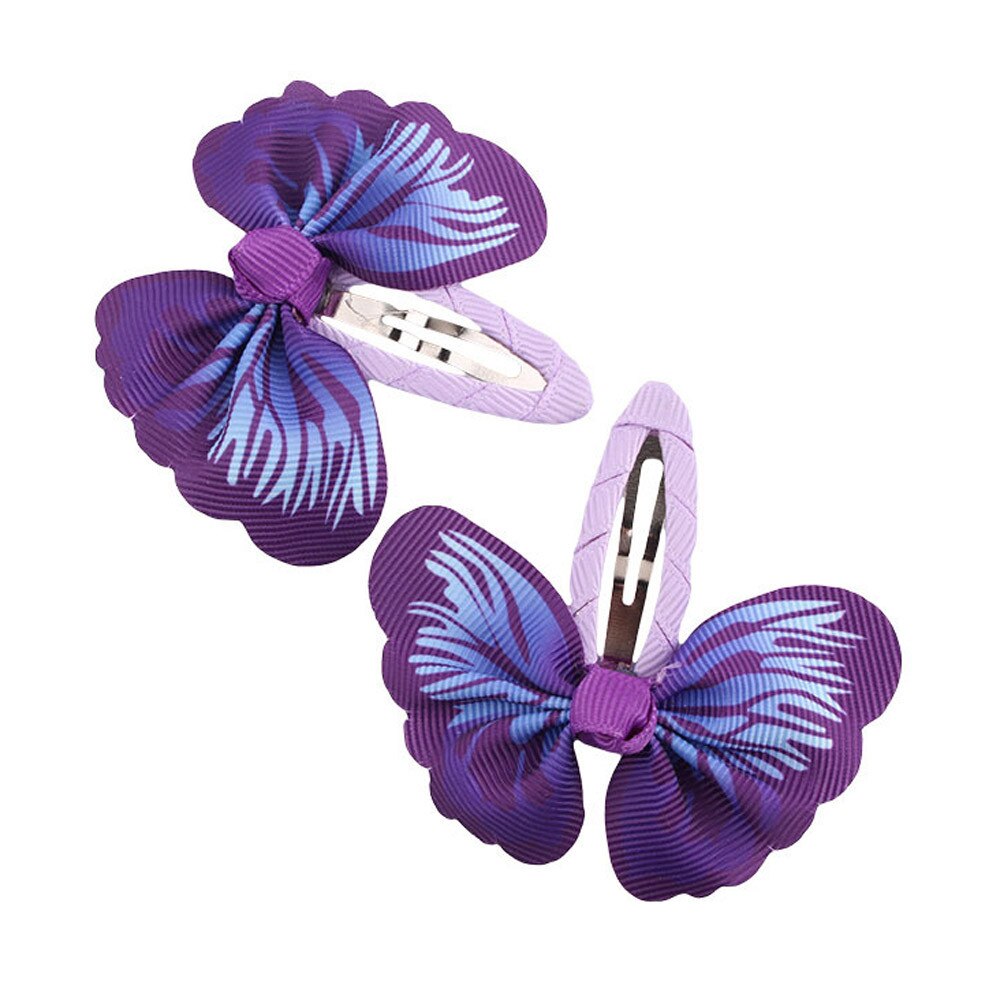 1 PC Soild Kinderen Meisjes Lint Haar Boog Clips met Haarspelden Boutique Hairclips Haar kids Accessoires Handgemaakte Prinses Hoofddeksels: PP