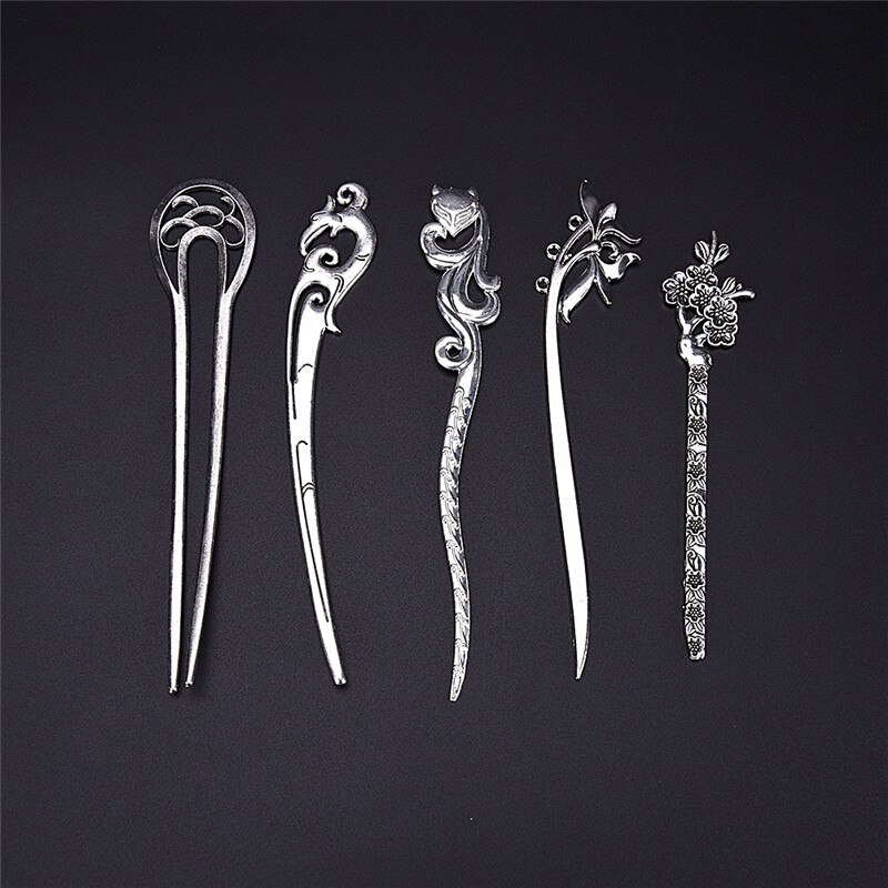 1 Pcs Vintage Women Hair Sticks Pins Elegance Alloy Geometric Girls Headbands Lady Barrettes Hair Clip Accessories