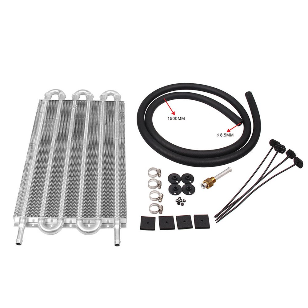 Aluminium Alloy Kit Tube Condenser Car Truck Air Conditioner Transmission Durable Assembly Hose Engine Oil Cooler Set Universal