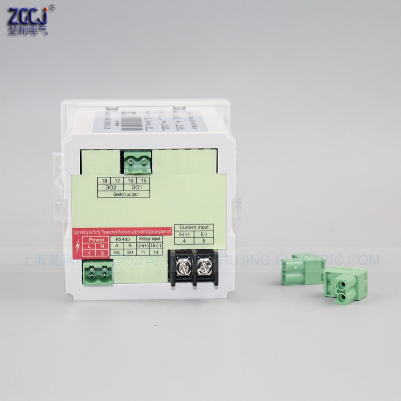 true RMS value AC 0-50A digital AC ampere meter with 1 relay alarm output digital current meter with current transformer