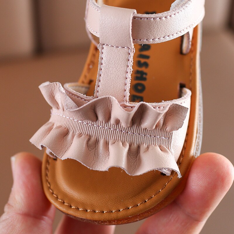 Zomer babymeisjes sandalen casual ademend strandschoenen koreaanse stijl bloemen prinsessenschoenen baby peuter eerste loopschoenen
