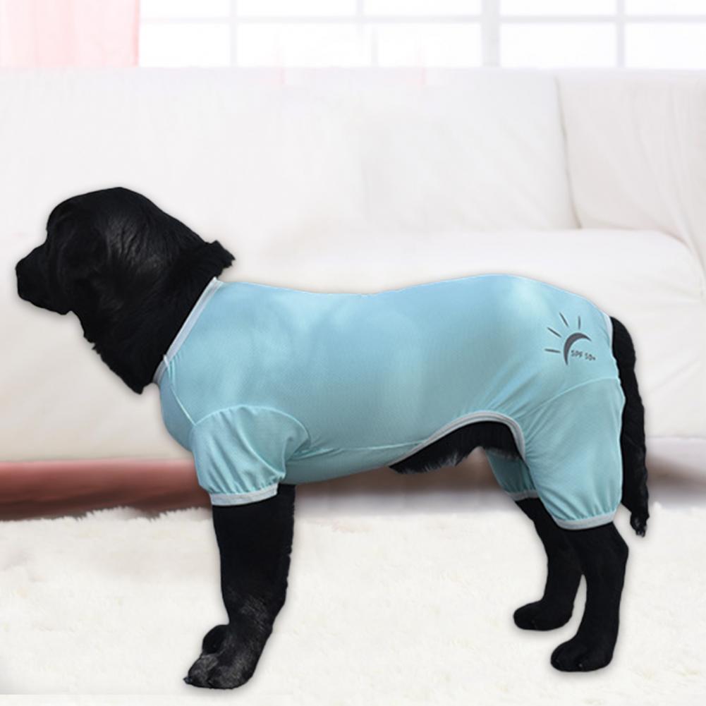 Mono suave para perro, traje Anti-UV de Color sólido, ropa de calle para perro, camisa informal para mascotas