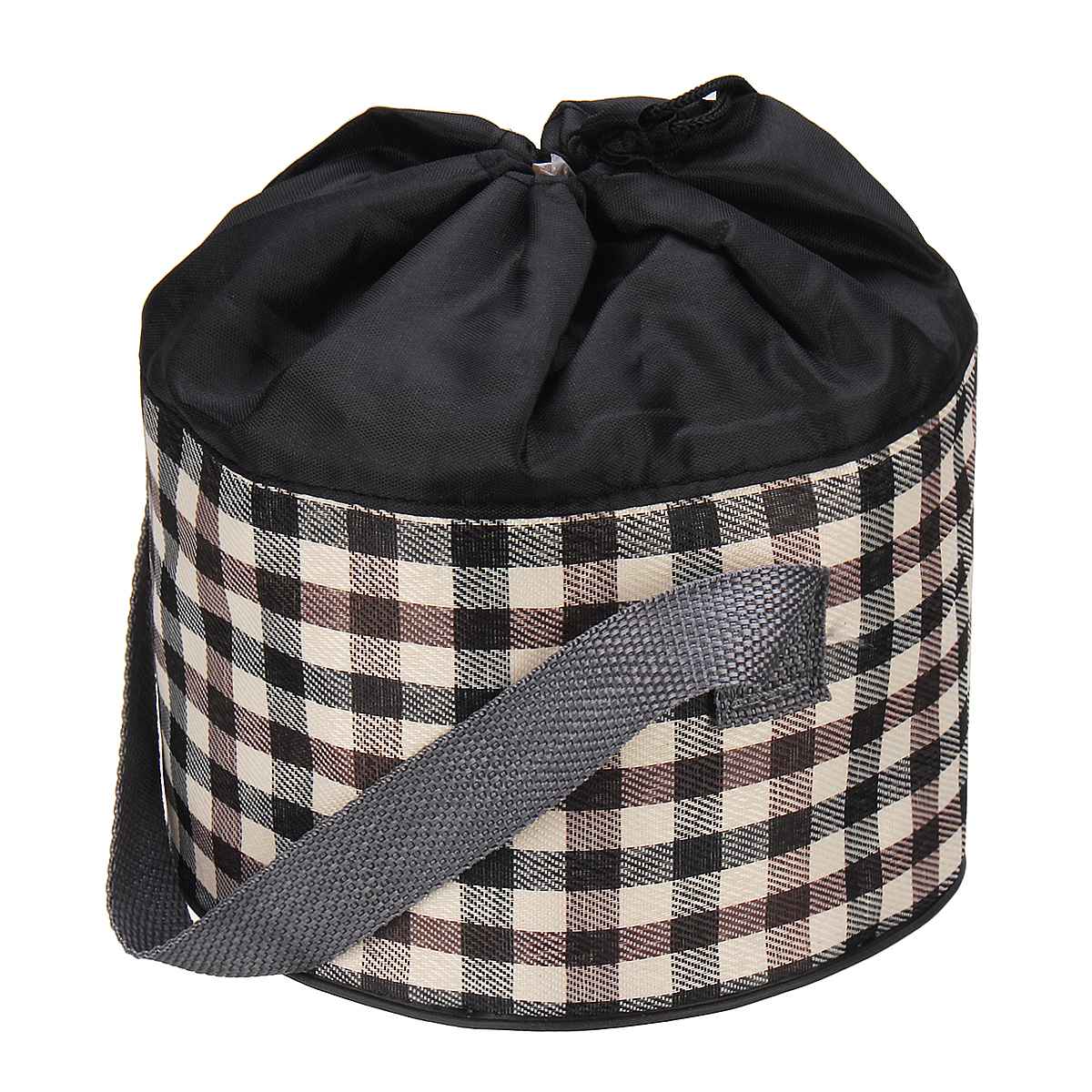 Portable Thermal Lunch Bags for Women Kids Men Picnic Cooler Round Lunch Bag Insulated Travel Food Tote Bags: S