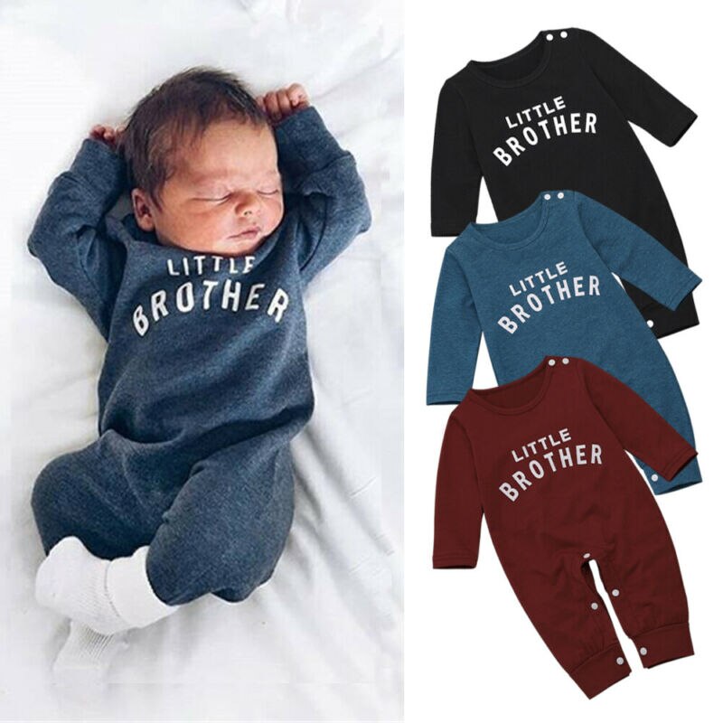 Nreborn – combinaison en coton pour bébé garçon et petit frère, combinaison chaude à manches longues, vêtements pour enfants de 0 à 24M, automne et hiver
