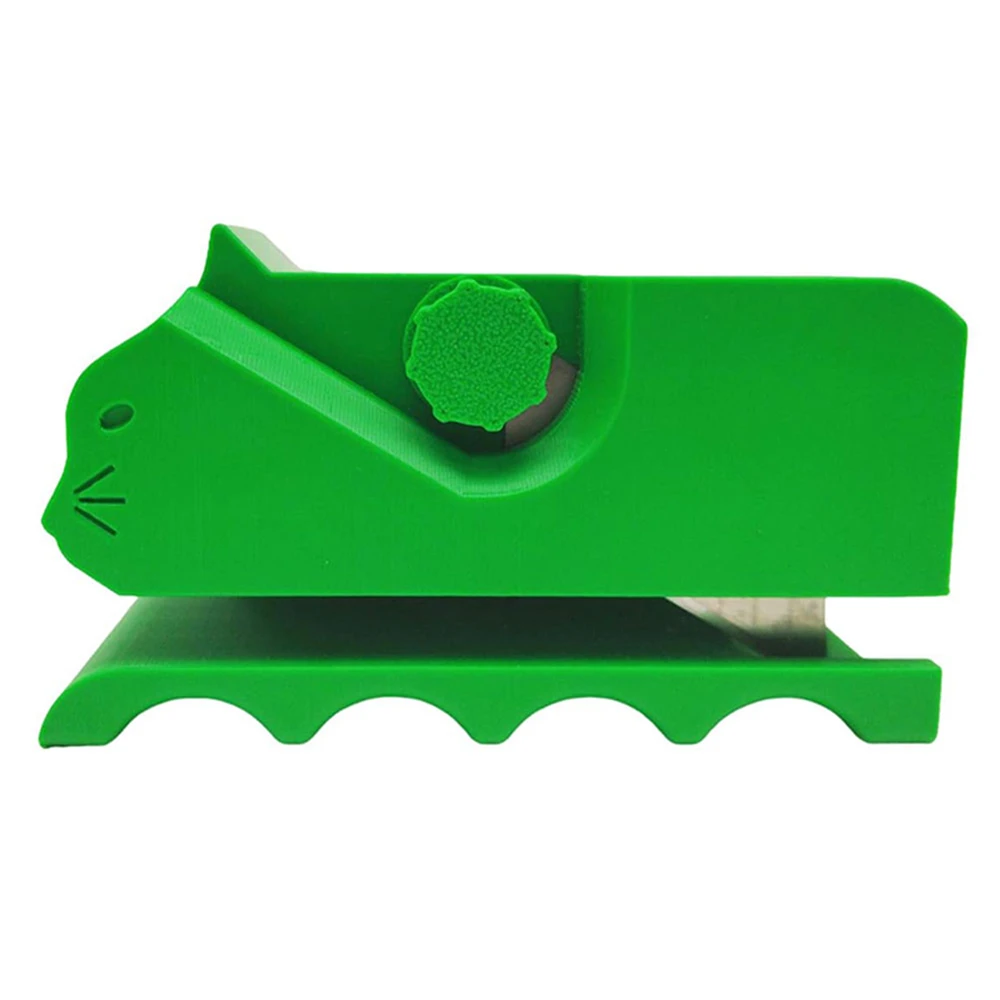 Herramientas de corte de mano, cortador de cartón para rascadores de gatos, cortador de cartón bonito y , cortador de tablero de tarjetas impreso 3D portátil: Verde