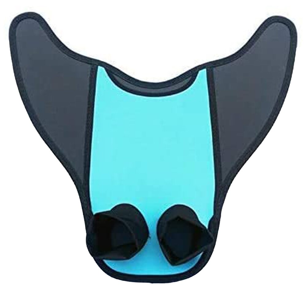 Kids/Adults Mermaid Tail Swimming Fin Snorkeling Foot Flipper Diving Swimming Assistant Tool Elastic Breathable Flippers Fins: Blue / Kids