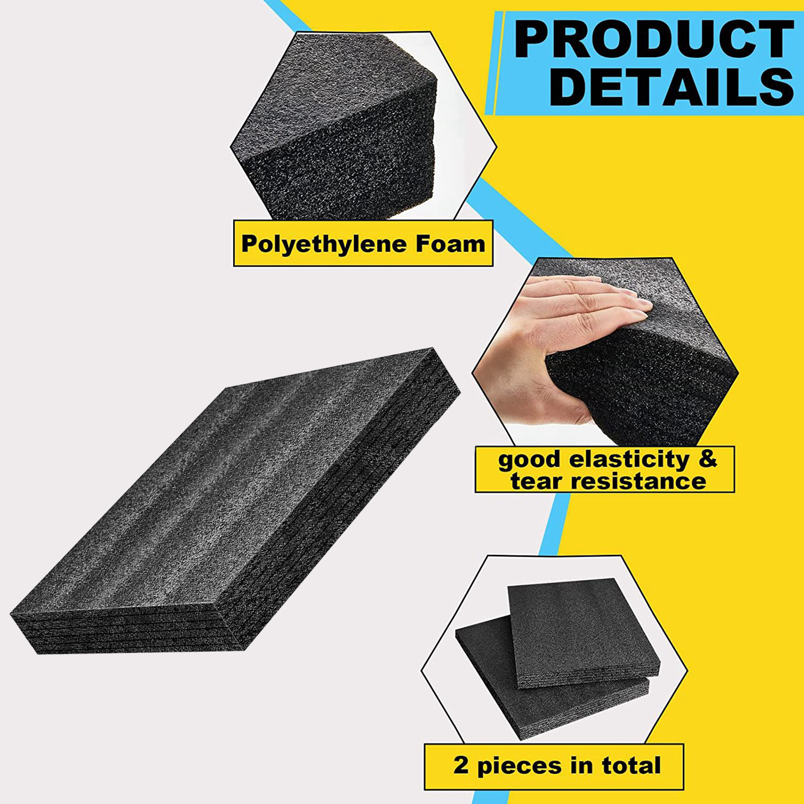 Polyethylene Foam Sheet Cushioning Inserts Protective Foam High Density Tool Box Polyethylene Foam Pad for Packing and Crafts
