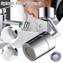 720° Splash Proof Stainless Steel Faucet Universal Basin Wash Filter Faucet Rotating Outlet Household Faucet Rust-free Non-slip