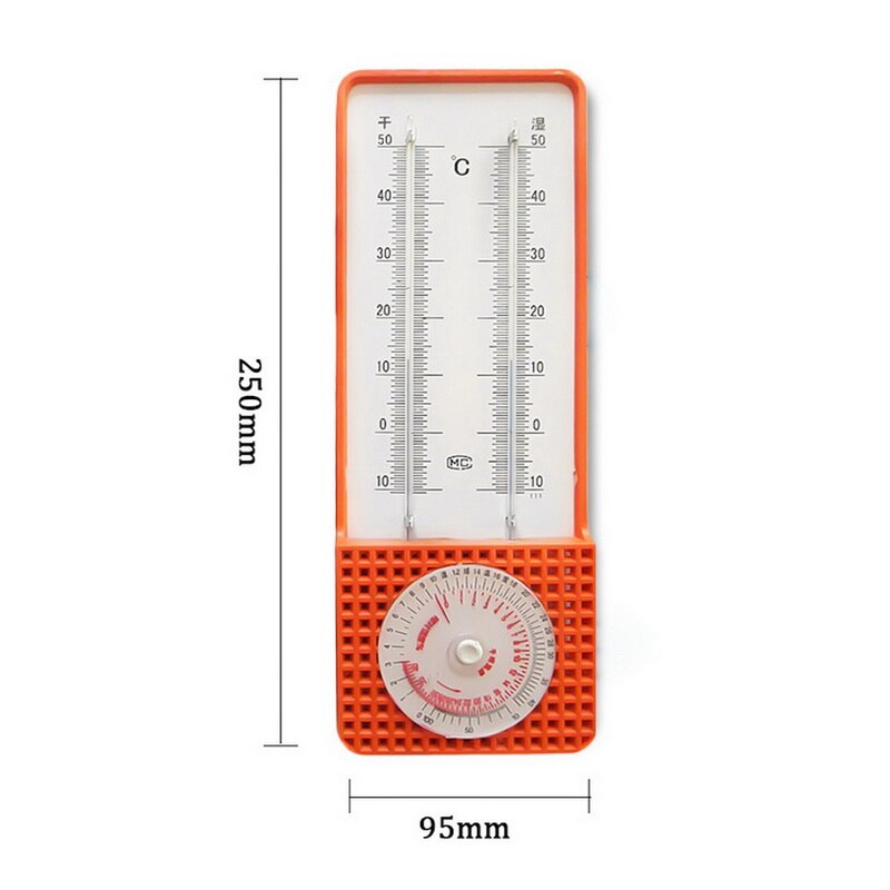 Wall Pass Vertical Thermometer And Hygrometer Indoor Or Outdoor Temperature Monitor Household Temperature Humidity Monitor: a