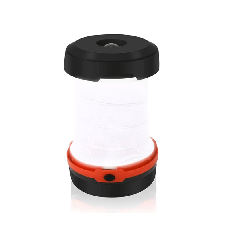 Mini led-kampeerlantaarn op batterijen, zaklamp, opvouwbaar, draagbaar, voor buiten, tentlantaarn voor wandelen, kamperen: Rood
