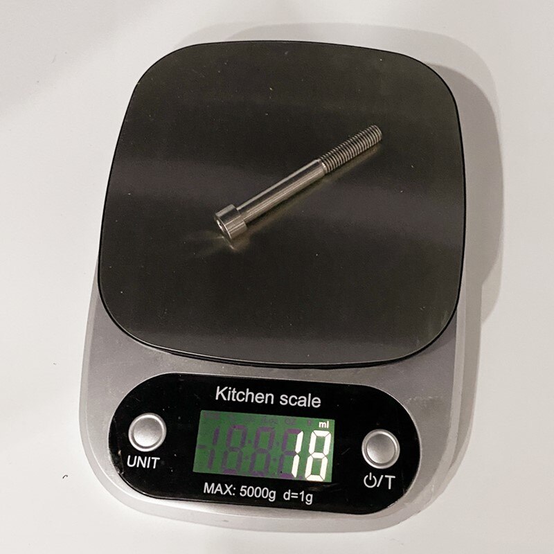 1 Pcs M8x70 Titanium Legering Hollow Fiets Headset Cap Bolt Voor Brompton Fiets Bmx Stuurpen Schroef Fiets Onderdelen