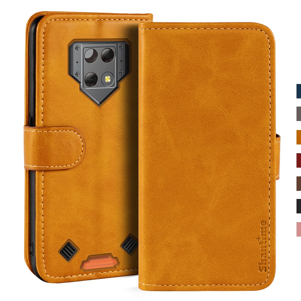 Case For Blackview BV9800 Case Magnetic Wallet Leather Cover For Blackview BV9800 Pro Stand Coque Phone Cases: For Blackview BV9800 / Light brown