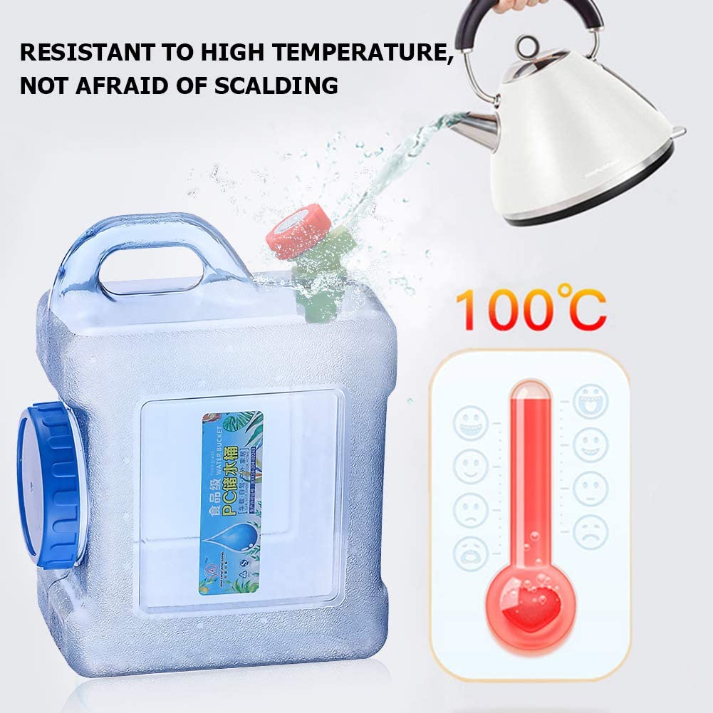UPORS Portable Water Storage Containers with Faucet Large Water Bucket Jug Tank for Camping Outdoor Hiking BPA-Free