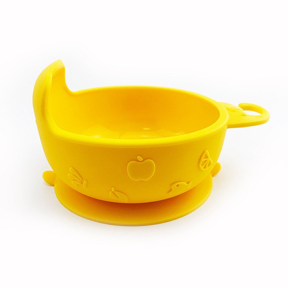Children's dishes baby Silicone Sucker Bowl Baby Smile Face Plate Tableware Set Smile Face Baby Tableware Set kids plate: 8