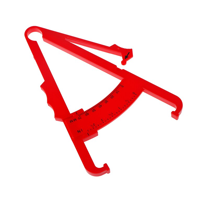 70mm Skinfold Body Fat Caliper Body Fat Tester Skinfold Measurement Tape With Measurement Chart Body Health Care Tool