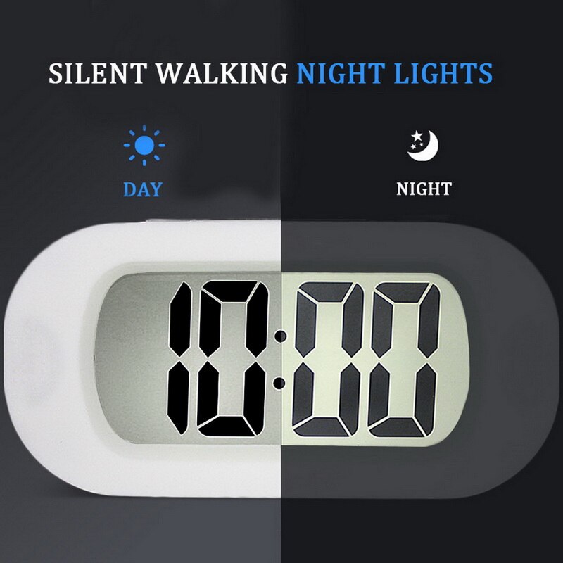 LED Digital Alarm Clock with Calendar Snooze Backlight Display for Home Office Travel Table Clock Kids Electronic Desktop Clocks