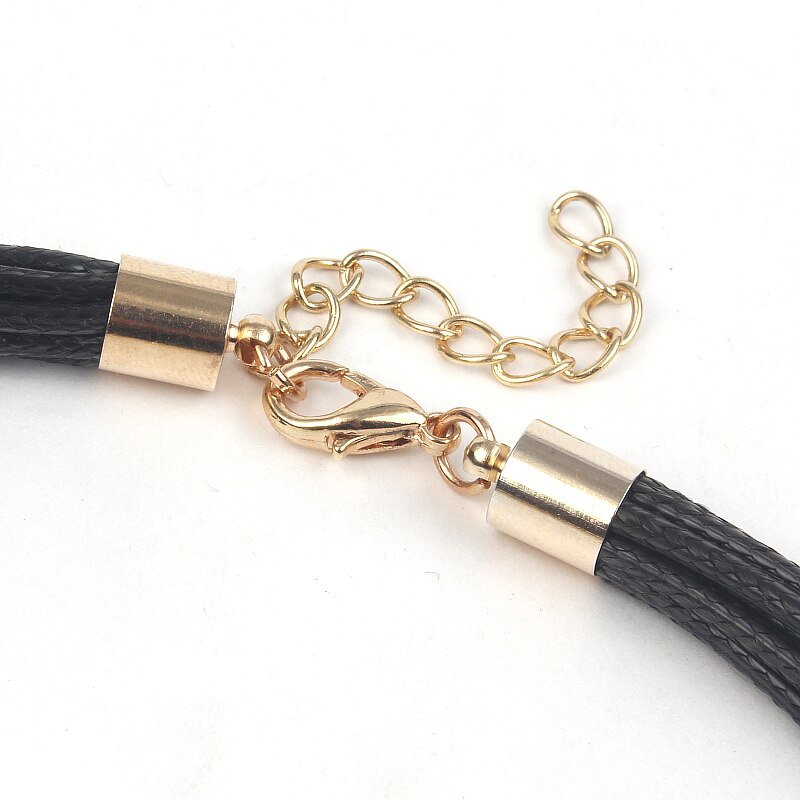 neue jahr Billiger Anhänger Halsband Schwarz Leder Kette ErkläSprosse Halsketten Schmuck Damen N0001