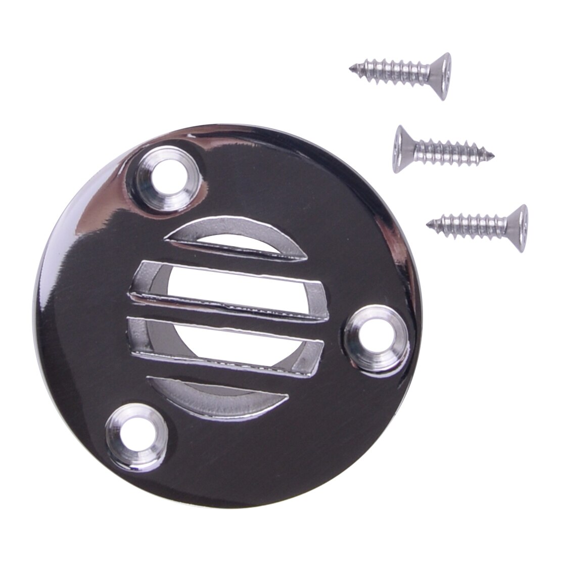 2Pcs 1" Marine Yacht Fishing Boat Deck Floor Drain Scupper Cover Corrosion Resistance Durable 316 Stainless Steel 5.3x2.9cm