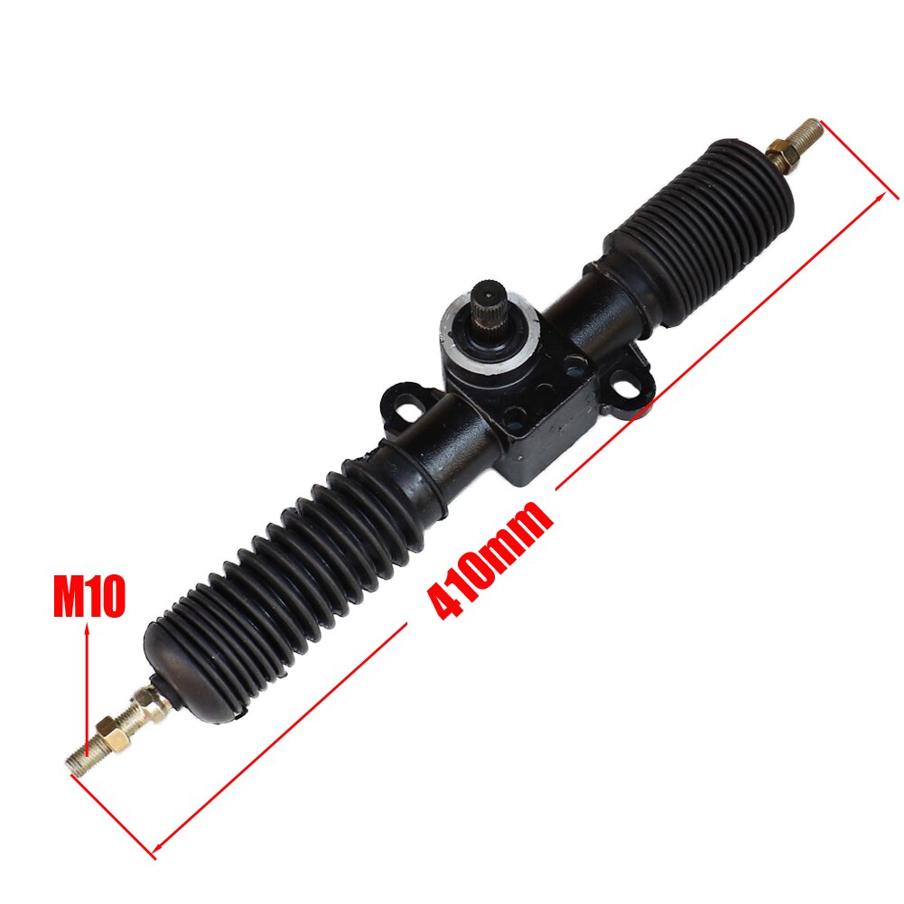 M10 1pcs 410mm Eccentric Power Steering Gear Shaft Rack Pinion Assembly For China Go Kart Buggy Karting ATV UTV Bike Parts