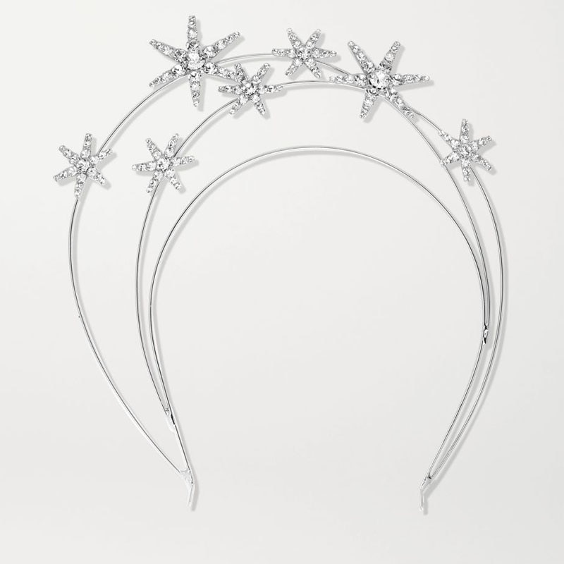 Stonefans Barocco di Cristallo stella Della fascia corona Hairband per Le Donne Bling Da Sposa Diadema corona di Capelli Dei Monili di Cerimonia Nuziale Accessorio