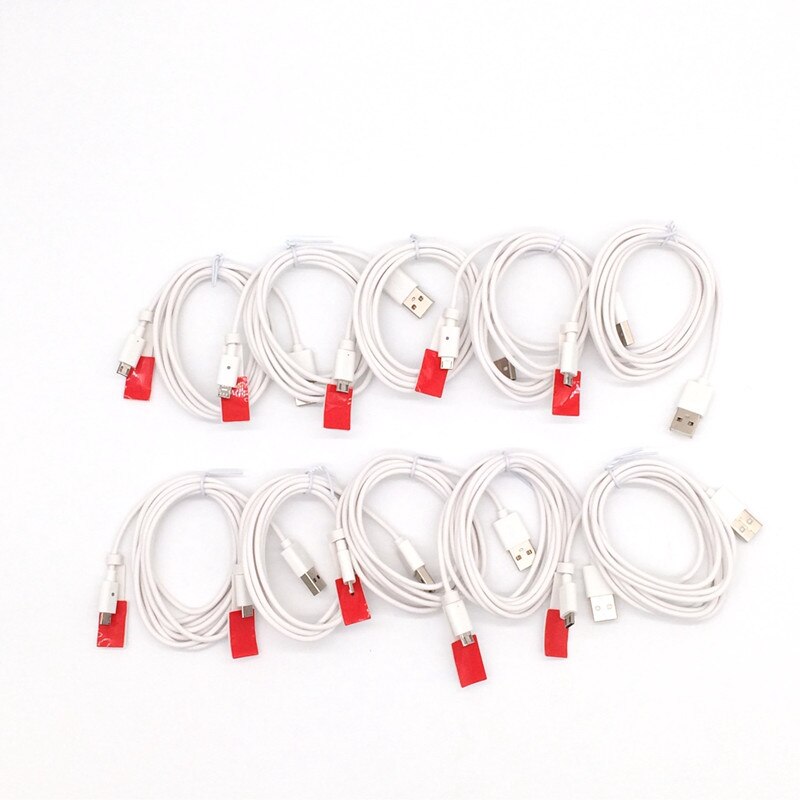 10 pcs/pack micro android ios lightning alarm charging security sensor cable