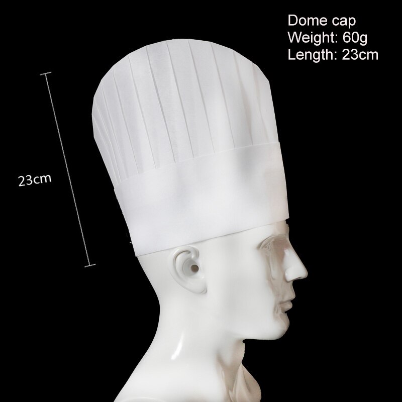 20 pcs/lot Disposable Chef Hat Thicken Non-woven fabric White cook cap Hotel Restaurant Bread Cake Baker's Hat