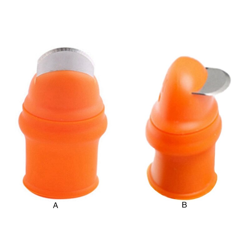 Protège-doigts en Silicone avec lame pour Fruits, légumes, couteau à pouce, protège-doigts, Gadgets de cuisine, accessoires de cuisine, 1 ensemble